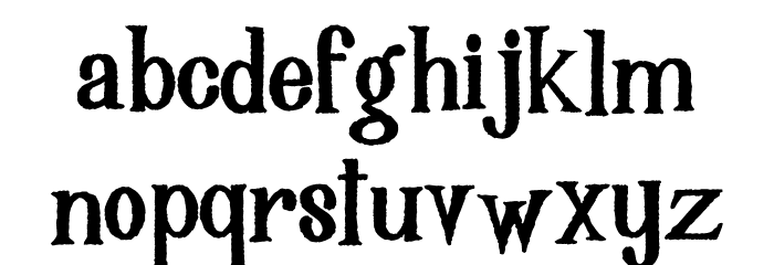FreakArtPersonalUse-Bold Font LOWERCASE