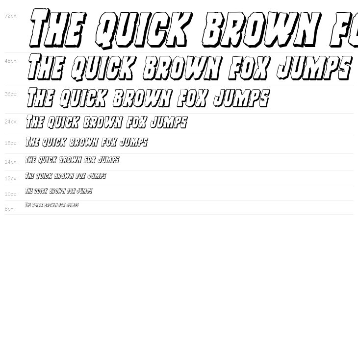 Freakfinder 3D Italic Waterfall