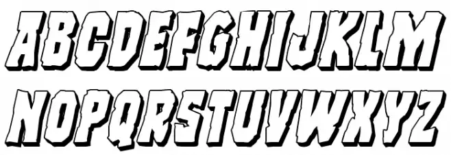 Freakfinder 3D Italic خط أحرف صغيرة
