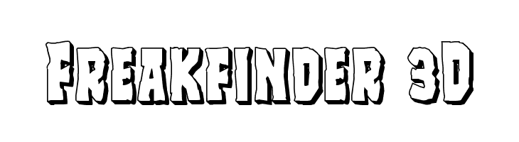 Freakfinder 3D Font