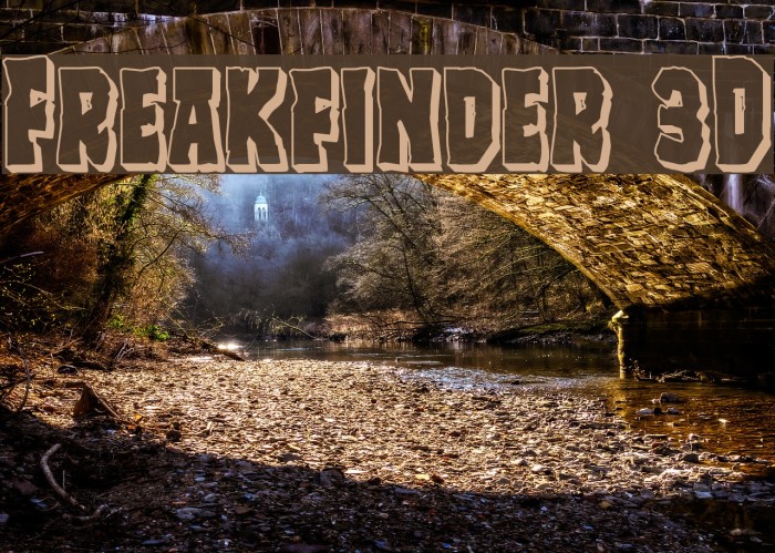 Freakfinder 3D Font examples
