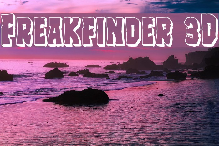 Freakfinder 3D Font examples