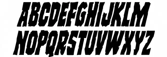 Freakfinder Condensed Italic Schriftart Groß