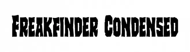 Freakfinder Condensed  नि: शुल्क फ़ॉन्ट्स डाउनलोड