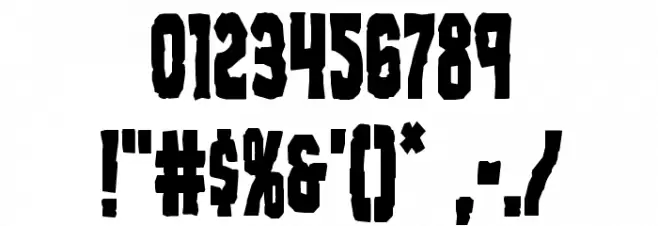 Freakfinder Condensed Font OTHER CHARS