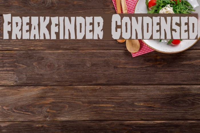 Freakfinder Condensed Example 3