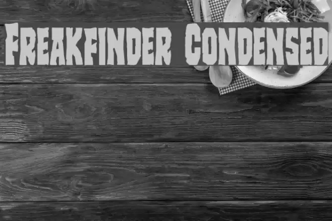Freakfinder Condensed Font examples