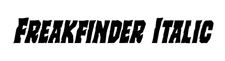 Freakfinder Italic  font caratteri gratis