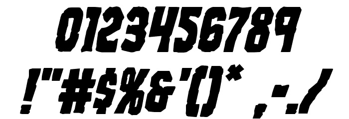 Freakfinder Italic Font OTHER CHARS
