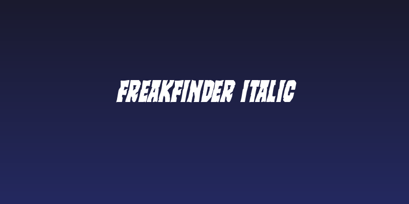 Freakfinder Italic Social Header