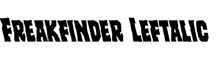 Freakfinder Leftalic  Free Fonts Download