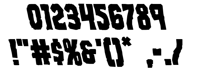 Freakfinder Leftalic Font OTHER CHARS