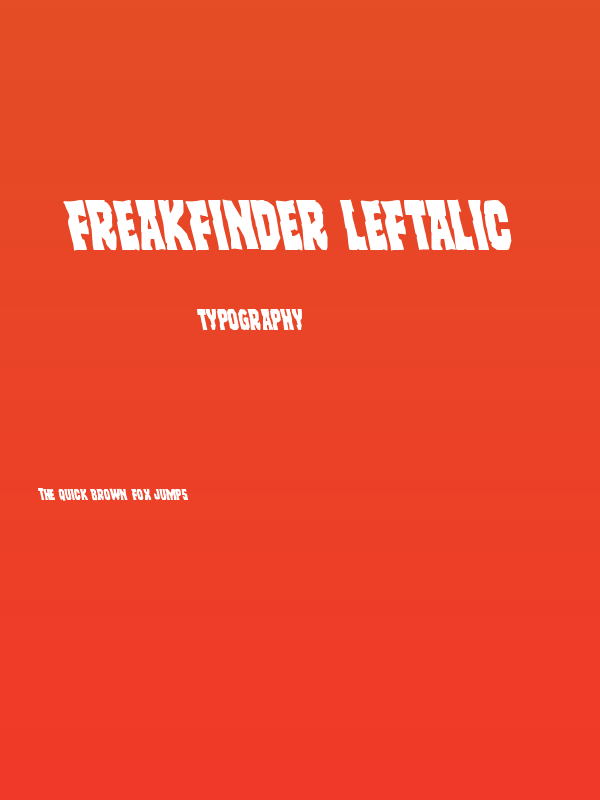 Freakfinder Leftalic Poster