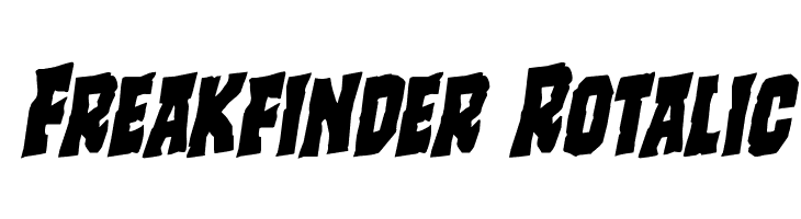 Freakfinder Rotalic Font