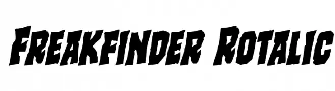 Freakfinder Rotalic  Frei Schriftart Herunterladen