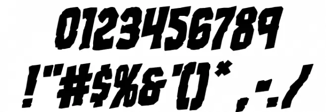 Freakfinder Rotalic Font OTHER CHARS