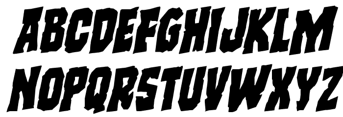 Freakfinder Rotalic Font LOWERCASE