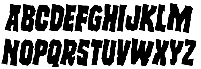 Freakfinder Rotated 2 Font LOWERCASE
