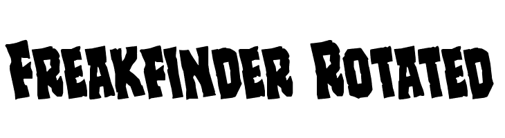 Freakfinder Rotated  नि: शुल्क फ़ॉन्ट्स डाउनलोड
