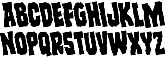 Freakfinder Rotated Schriftart Groß