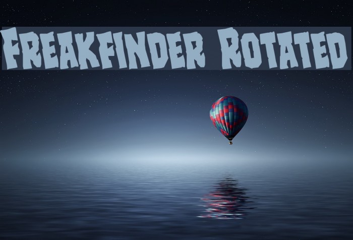 Freakfinder Rotated Font examples