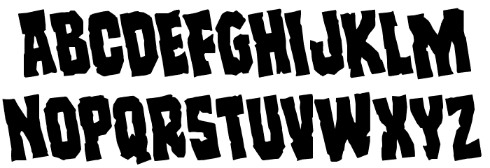 Freakfinder Rotated Font LOWERCASE