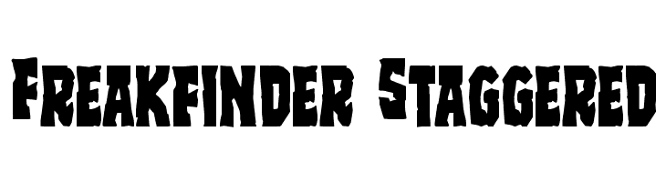 Freakfinder Staggered  Скачать бесплатные шрифты