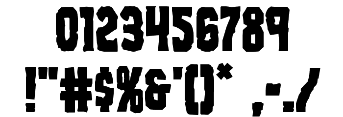 Freakfinder Staggered Font OTHER CHARS