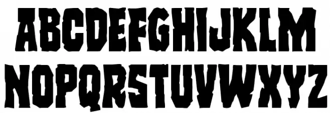 Freakfinder Staggered 字体 小写