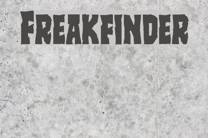 Freakfinder Font examples