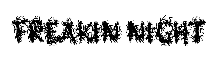Freakin Night  font caratteri gratis