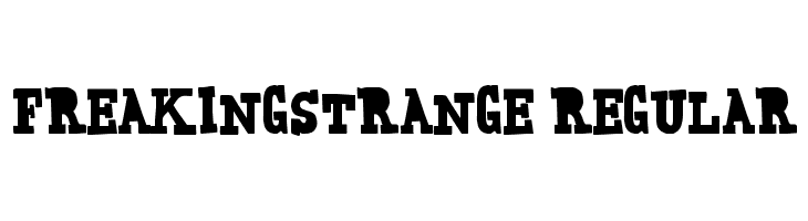 FreakingStrange-Regular  Fuentes Gratis Descargar