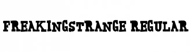 FreakingStrange-Regular  Fuentes Gratis Descargar