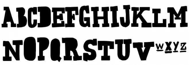 FreakingStrange-Regular 字体 大写