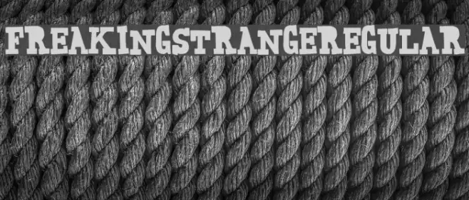 FreakingStrange-Regular Font examples