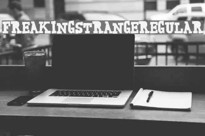 FreakingStrange-Regular Font examples