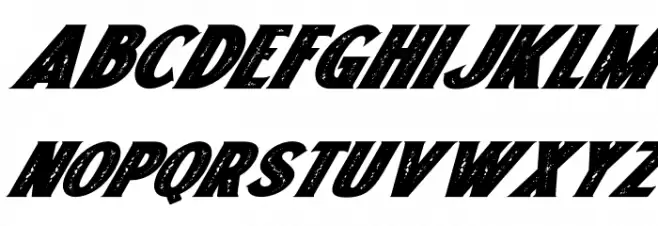 Freakland Italic Caratteri MAIUSCOLE