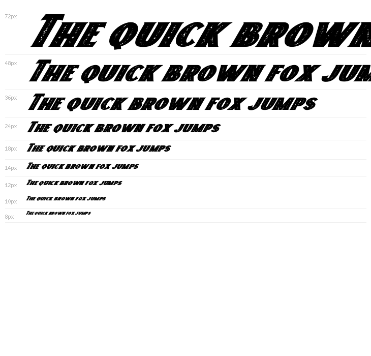 Freakland Italic Waterfall