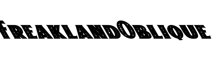 Freakland Oblique  Fuentes Gratis Descargar