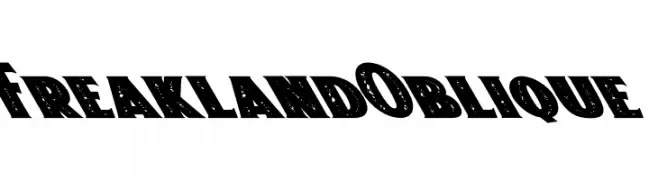 Freakland Oblique  تنزيل الخطوط