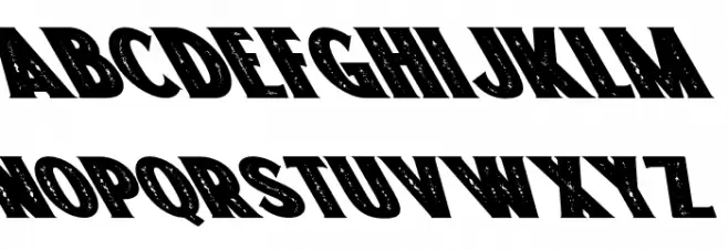 Freakland Oblique Schriftart Groß