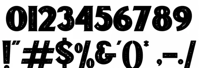 Freakland Font OTHER CHARS