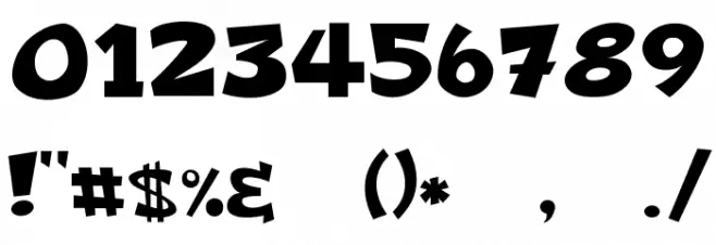 Freakomix Font OTHER CHARS