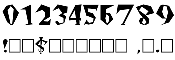 Freakout Plain Font OTHER CHARS
