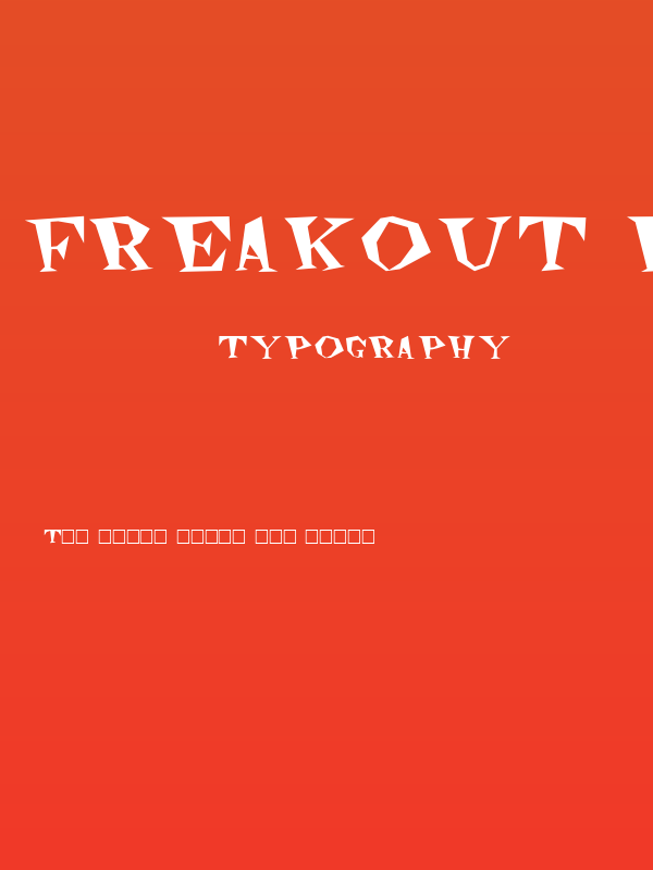 Freakout Plain Poster