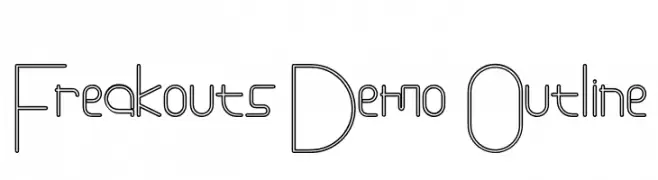 Freakouts Demo Outline  Frei Schriftart Herunterladen