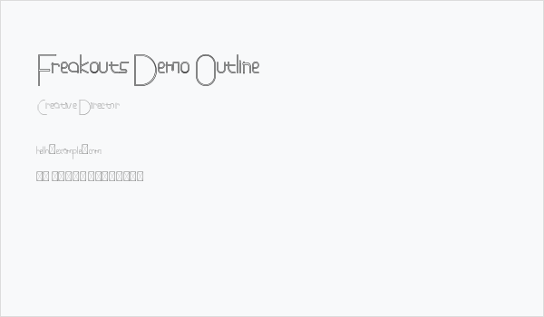 Freakouts Demo Outline Business Card