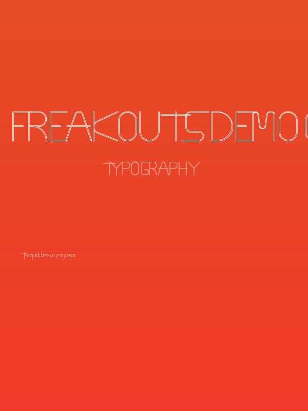 Freakouts Demo Outline Poster