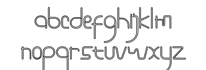 Freakouts Demo Outline Font LOWERCASE