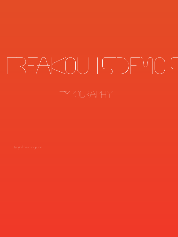 Freakouts Demo Sans Poster